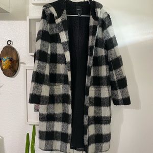 F21 Flannel Print coat